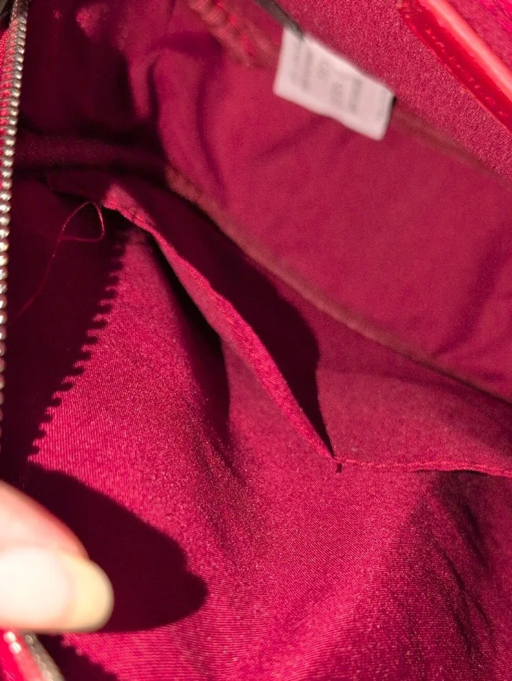 Badgley Mischka Red Quilted Mini Studded  Backpack for Women